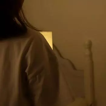 Украшение из ткани из массива дерева Usb Настольная лампа Спальня прикроватная тумбочка Светодиодный ночник