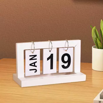 Украшение календаря, подарок на день рождения, ремесла, орнамент, деревянная скульптура для офисного шкафа, прихожей, стола White Card Calendar