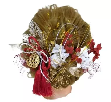 украшение Касуми специализированный магазин выпускной Японский Японский визит золото Японский красное золото 03 [Волосы Tata8] Церемония совершеннолетия, длинные рукава