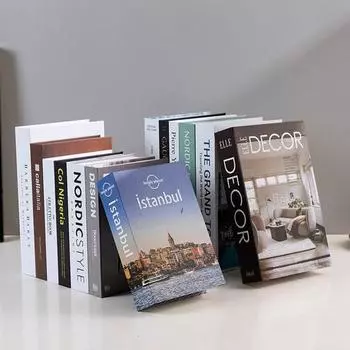 Украшение книги, полое декоративное сопротивление давлению, современная модель, настольные украшения, кофейня B