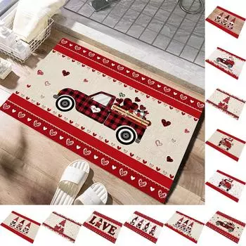 Украшение ко Дню святого Валентина, коврик для ванной комнаты, приветственный напольный коврик One Size