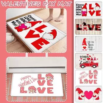 Украшение ко Дню святого Валентина, коврик для ванной комнаты, приветственный напольный коврик