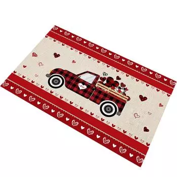 Украшение ко Дню святого Валентина, коврик для ванной комнаты, приветственный напольный коврик One Size