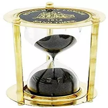 Украшение комнаты, античный винтажный песочный таймер 6 дюймов, латунь