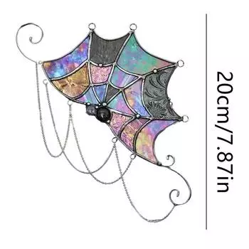 Украшение комнаты на Хэллоуин, паутина, дверной топпер, настенный декор, угловой знак, паутина, витражная рамка для окна, фигурки для дома