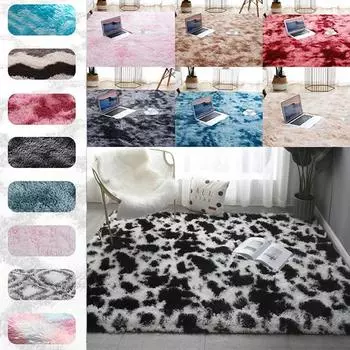 Украшение ковра для гостиной. Пушистые мягкие коврики большого размера. Яркий цвет. Нескользящий напольный коврик. Спальня. Кабинет. Моющиеся коврики. Ковры 160x230. 40x60cm (make doormat)