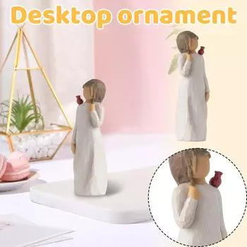 Украшение «Красная птица-ангел» — украшение для дома из смолы Фигурка «Красная птица-ангел» One Size