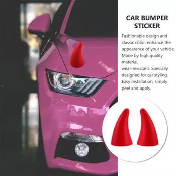 Украшение крыши автомобиля 3D стерео наклейка для автомобиля милая личность анти-столкновения наклейки принадлежности Deco O2M8 Red-2pcs