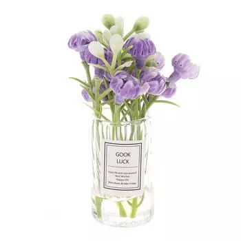 Украшение кукольного дома 1:12 миниатюрных кукольных растений в горшках, аксессуары для кукольного домика D