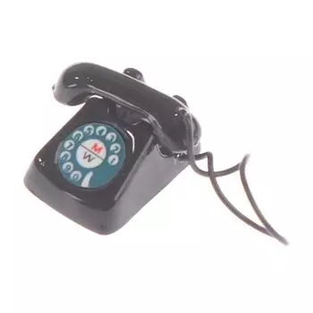 Украшение кукольного домика Ретро телефон для кукольного использования Миниатюрный телефон Детские игрушки