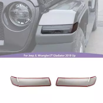 Украшение лампы для бровей из АБС-пластика, наклейка для Jeep Wrangler JL для JT Gladiator 2018, внешние аксессуары чёрный