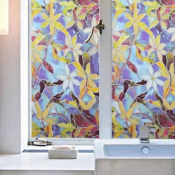 Украшение, легкая очистка, защита от солнца, окрашенная стеклянная пленка, наклейки на окна, стеклянная пленка, наклейки на окна S-6