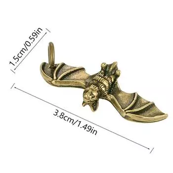 Украшение летучей мыши Ретро латунные фигурки летучих мышей Медная милая статуэтка летучей мыши Изысканная мини-скульптура летучей мыши Брелки Подвески медный