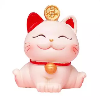 Украшение Lucky Cat из синтетической смолы, статуэтка Fortune Cat, украшение для гостиной дома SJ0001 4