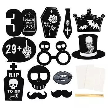 Украшение на 30-й день рождения Реквизит для фотобудки Смерть моим двадцатилетиям Покойся с миром Моя юность Товары для вечеринки по случаю дня рождения для взрослых Смерть моим двадцатилетиям 1pcs sash