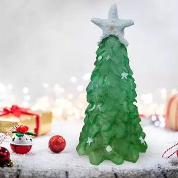 Украшение на елку из морского стекла Синее зеленое морское стекло Ракушка Морская звезда Рождество в морском стиле 18cm синий