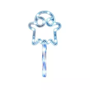 Украшение на Хэллоуин Фестиваль Праздничные принадлежности Светящиеся огни Светодиодная декоративная гирлянда Украшения Атмосферные реквизиты One Size синий