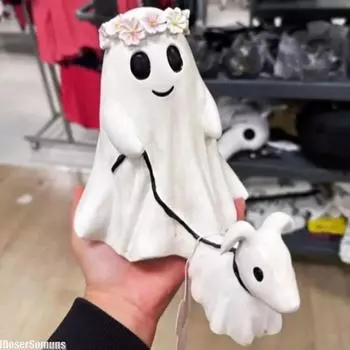 Украшение на Хэллоуин, гуляющая статуя собаки, интересные украшения из смолы, креативное украшение для дома, подарок, привидение