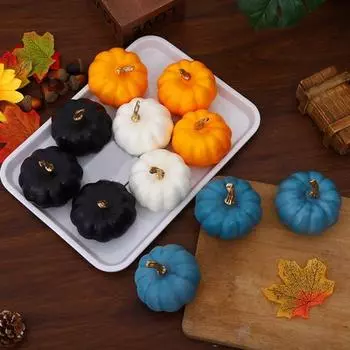 Украшение на Хэллоуин, имитация тыквы, сверхлегкие украшения для жуткой атмосферы, реквизит для фотографий оранжевый