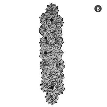 Украшение на Хэллоуин, кружево, паутина, скелет, скатерть с черепом, черный каминный шарф для камина, принадлежности для украшения вечеринки