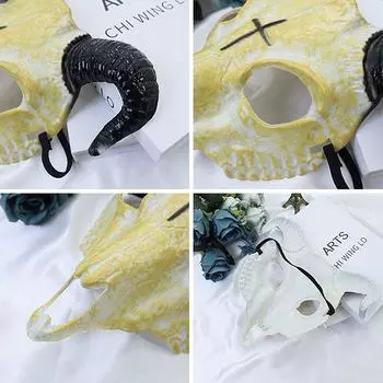 Украшение на Хэллоуин, ужасная маска, маска животного, декор для вечеринки на Хэллоуин, игрушка