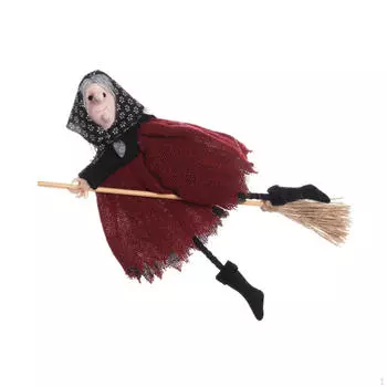 Украшение на Хэллоуин Ведьма Метла Подвесной Кулон Внутренний Декор Для Дома Подарки Украшения Праздничные Принадлежности для красный