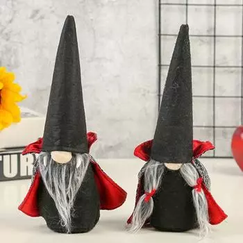 Украшение на Хэллоуин в виде гнома, мягкая плюшевая фигурка гнома, безликая кукла-игрушка в плаще Men