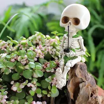 Украшение на Хэллоуин, высококачественная фигурка из смолы, жуткая фигурка рыбака на Хэллоуин, мини-украшение из смолы для любителей Хэллоуина