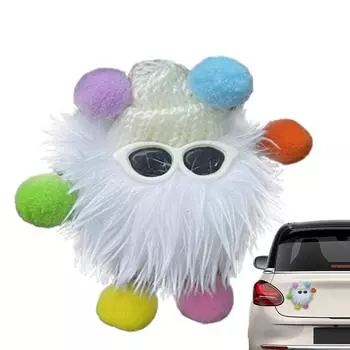 Украшение на хвост автомобиля, наружный декор автомобиля, мультяшная кукла, украшение на задний фонарь автомобиля, забавное украшение на кукол для мужчин и женщин коричневый