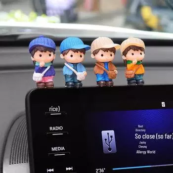 Украшение на консоль автомобиля в виде мультяшного мальчика в виде утконоса - креативное украшение для автомобильной куклы на вентиляционное отверстие кондиционера. 1 backpack for girls коричневый