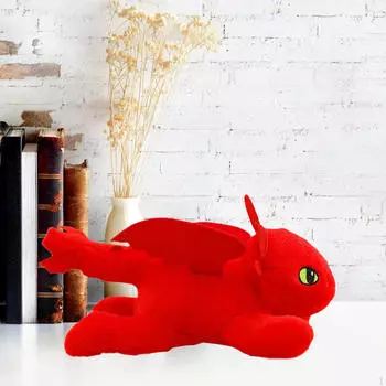 Украшение на крышу автомобиля, плюшевая игрушка, красная подвеска, наклейки, фигурка летающего дракона, подарки