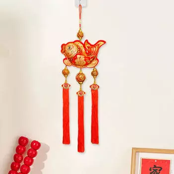 Украшение на Новый год Китайский кулон Традиционный иероглиф Фу для празднования окна
