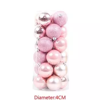 Украшение на рождественскую елку, блестящий пластиковый шар, украшение для семейного бара золотистый