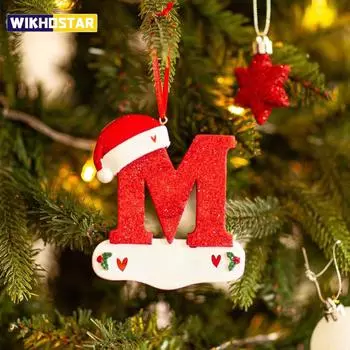 Украшение на рождественскую елку Буква Подвеска 26 Букв Домашний Праздничный Акриловый DIY Подвеска Рождество 2023 Новый Год Декор Украшение navidad M
