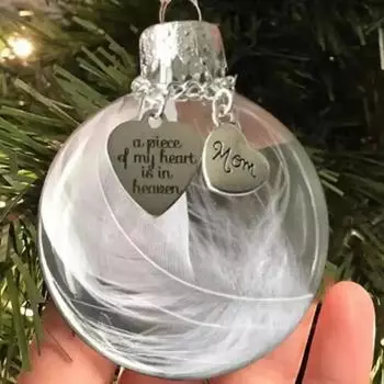 Украшение на рождественскую елку Крыло ангела Хрустальный шар Украшения Бадминтон Мое сердце на небесах Подвеска Веселого Рождества Подвеска L