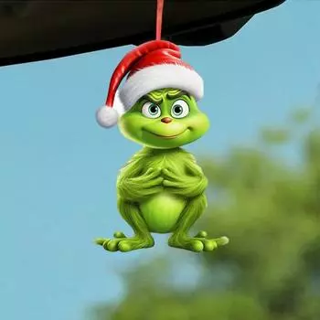 Украшение на рождественскую елку с шнурком, легкое подвесное украшение в виде эльфа, подвесная подвеска на окно из акрила C