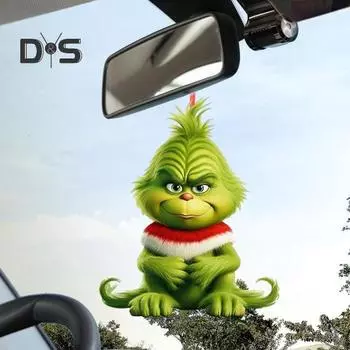 Украшение на рождественскую елку с шнурком, легкое подвесное украшение в виде эльфа, подвесная подвеска на окно из акрила A