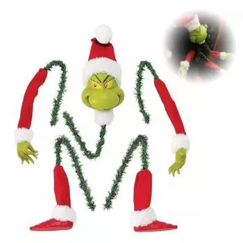 Украшение на рождественскую елку зеленая подвеска на голову и ногу на рождественскую елку уникальное веселое праздничное украшение реквизит