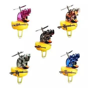 Украшение на руль мотоцикла в виде утки, маленькая желтая утка, украшение на шлем