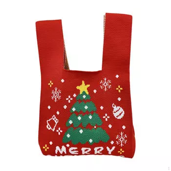 Украшение на запястье, сумка-тоут с узлом на запястье для рождественских принадлежностей для вечеринок