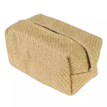 Украшение Настольный держатель для бумаги Обеденный стол Коробка для салфеток Хлопчатобумажная льняная ткань для дома Гостиная Офисный автомобиль Простая бумажная коробка Чехол для салфеток TYPE B