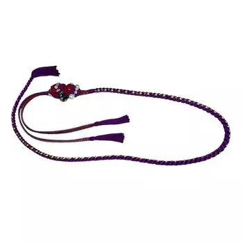 Украшение Obijime для Furisode Сделано в Японии Фиолетовый шелк 100% OB-33 фиолетовый