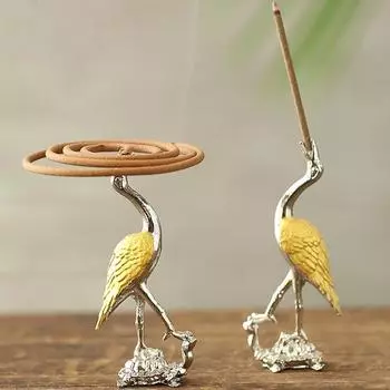 Украшение офиса, металлический кран, курильницы, ремесла, подставка для благовоний, палочка, конусная курильница, ретро дом 3.3x3.3x8.2cm