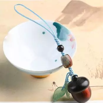 Украшение Пара Сандаловое Дерево Автомобильный Брелок Деревянный Брелок Китайский Стиль Брелок Женское Ожерелье E