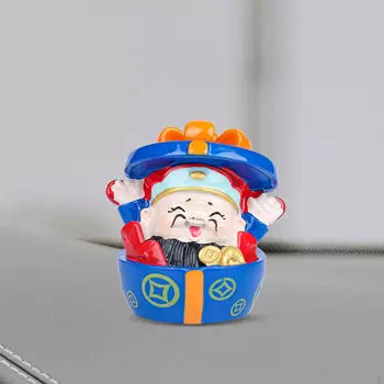 Украшение приборной панели автомобиля, милое благословение, китайские аксессуары для интерьера, настольный орнамент, статуя для дома Style A