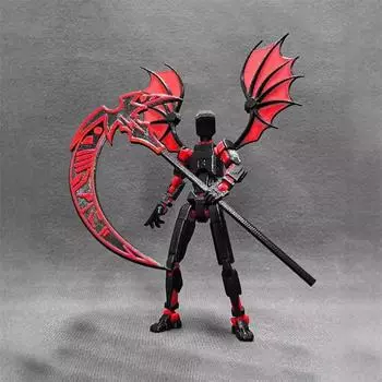 Украшение рабочего стола 3D-печатная фигурка робота, изменяющая форму, многосочлененный подвижный робот, фигурки зелёный