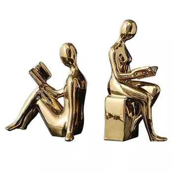 Украшение рабочего стола, абстрактная фигура, подставка для книг, каменная подставка для книг 16 см*14 см*8 см, надежная поддержка, прочный и устойчивый дизайн из белого камня