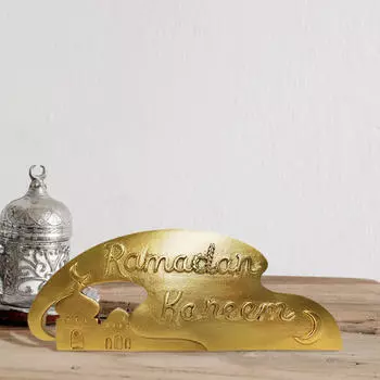 Украшение Рамадана Исламский Ид Мубарак Карим Настольный Знак Декоративный Декор Для Дома Подарочная Полка Смола Style A