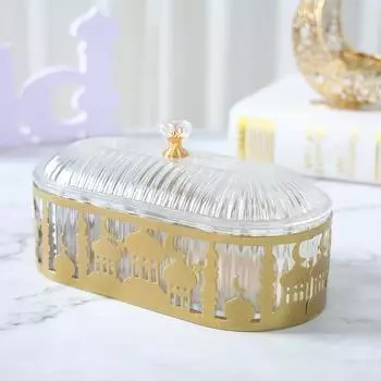 Украшение Рамадана Поднос с конфетами и закусками Украшение Ид Мубарак 2025 для дома Рамадан Карим Исламская мусульманская вечеринка