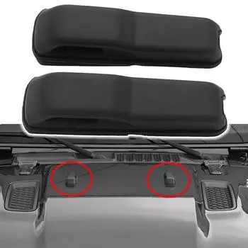 Украшение распылителя капота 68307300AC Крышки петель капота двигателя для Jeep Wrangler JL JLU Gladiator JT 2/4D 2018-2024